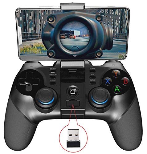 ipega-PG-9156 Wireless game Controller 4.0+2.4G Mobile phone Gamepad for Samsung Galaxy S22/21 /S20 /S10 NOTE21/20/10 VIVO Oppo Android Mobile Smartphone Tablet (Android 6.0+ Higher System)