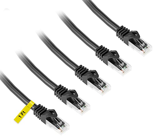 iwillink Cat6 Ethernet Cable 1 ft (5 Pack)