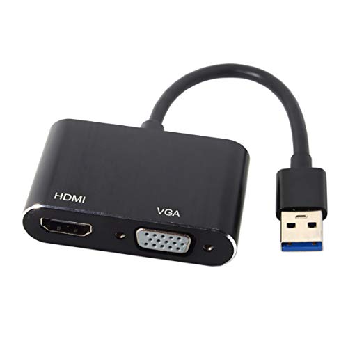 JSER USB to HDMI & VGA Adapter