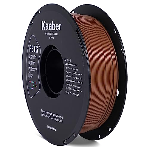 Kaaber PETG Filament - 1.75mm, 1kg PETG Brown Filament Plastic Board Spool