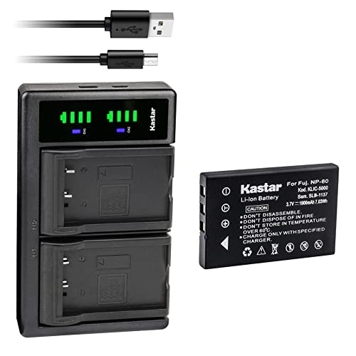 Kastar 1-Pack Battery and LTD2 USB Charger for Vivitar Digital Cameras