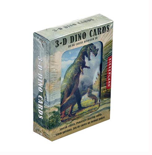 Kikkerland 3-D Dinosaurs Playing Cards