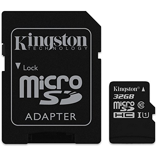 Kingston 32GB microSDHC UHS-I Card with SD Adapter