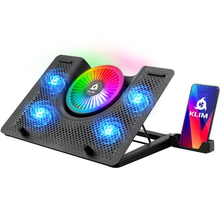 KLIM Nova RGB Laptop Cooling Pad - Powerful and Portable