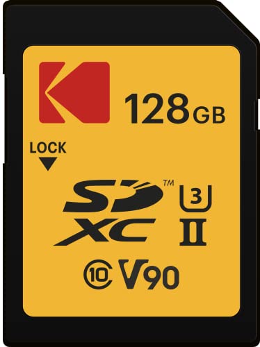 Kodak 128GB UHS-II U3 V90 Ultra Pro SDXC Memory Card