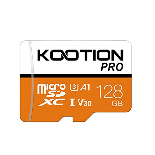 KOOTION 128GB Micro SD Card 128 gb Ultra Micro SDXC Memory U3 Card High Speed TF Card R Flash, U3, A1,V30, 128 GB