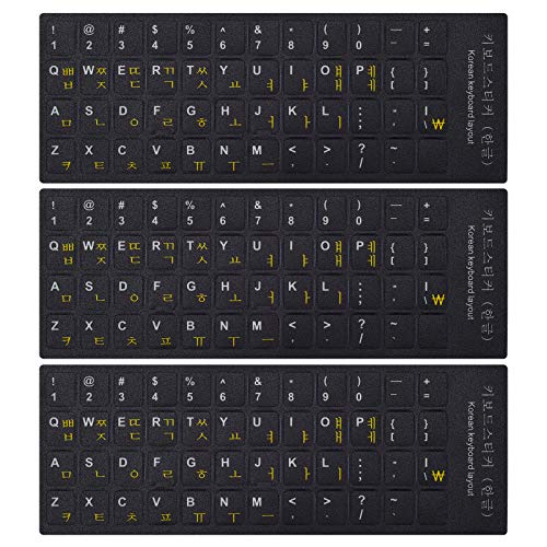 Korean Keyboard Stickers - 3PCS/Pack