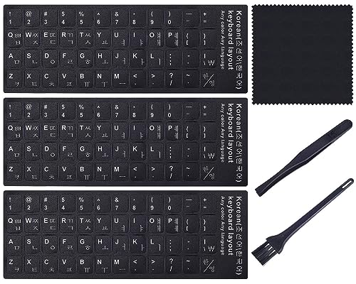 Korean Keyboard Stickers (6-in-1) for Laptop & Desktop