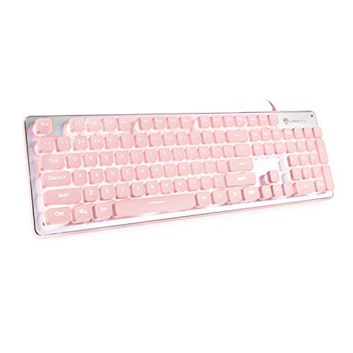 LANGTU Pink Backlit Keyboard