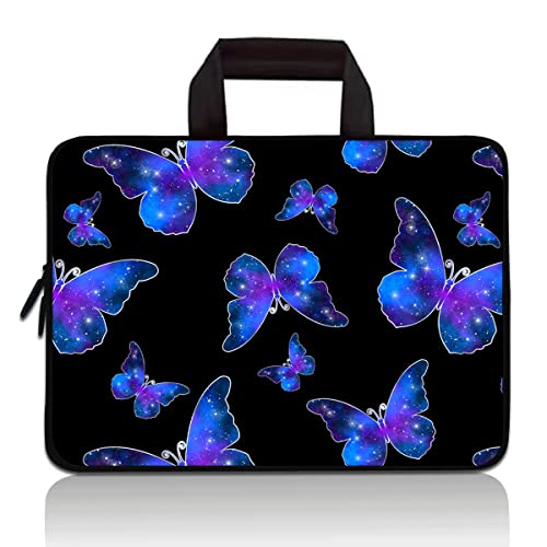 Laptop Carrying Bag Chromebook Sleeve - Purple Butterfly