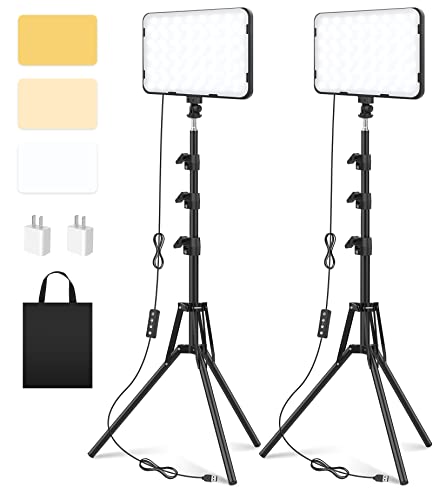 LED Video Lighting Kit with Tripod Stand