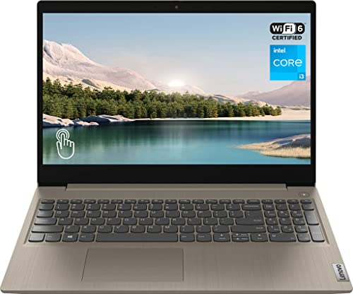 LENOVO Ideapad 3 Laptop, 15.6" HD Touchscreen, 11th Gen Intel Core i3-1115G4 Processor, 12GB DDR4 RAM, 512GB PCIe NVMe SSD, HDMI, Webcam, Wi-Fi 6, Bluetooth, Windows 11 Home, Almond