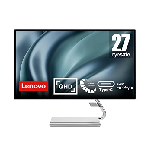Lenovo Q27h-20 Monitor - High-quality 27" QHD Display