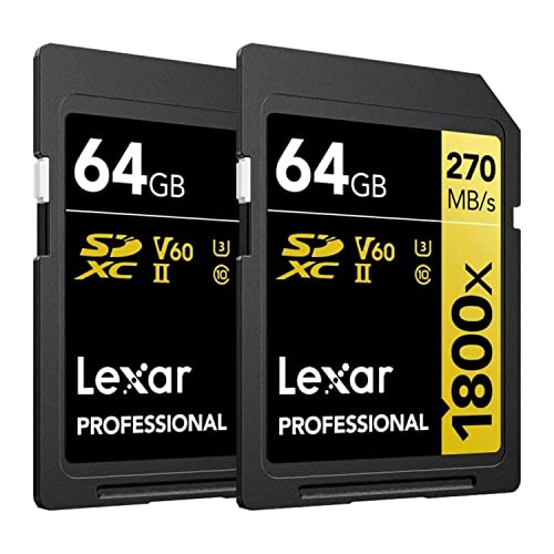Lexar Professional 1800x SDXC UHS-II Card Gold Series