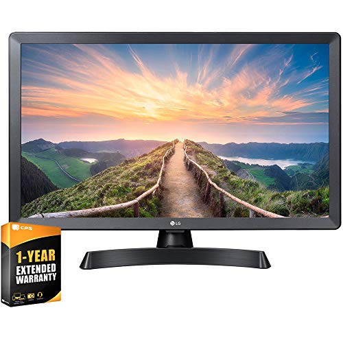 LG 24LM530S-PU 24" HD Smart TV with webOS 3.5 Bundle with 1 YR CPS