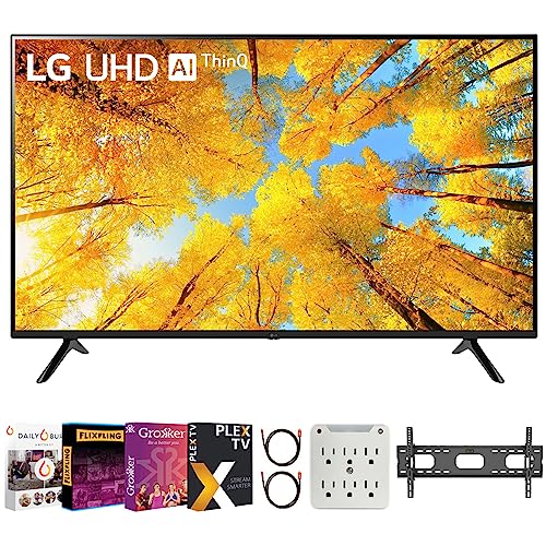 LG 50UQ7570PUJ 4K UHD Smart TV Bundle