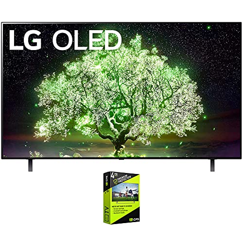 LG OLED65A1PUA 65 Inch OLED TV Bundle with Premium 4 YR CPS Enhanced Protection Pack