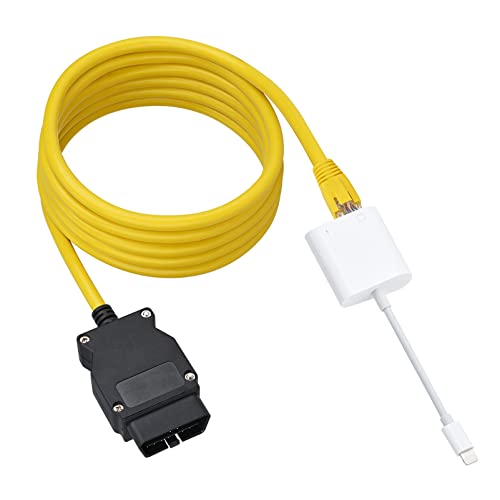 Lightning to Ethernet and OBD2 Cable
