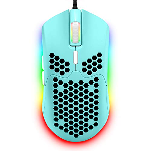 Lightweight Gaming Mouse with RGB Lighting - Affordable and Functional