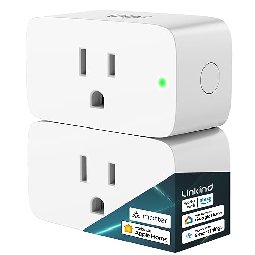 Aoycocr Bluetooth WiFi Smart Plug - Smart Outlets Work with Alexa Google Home Assistant Remote Control Plugs with Timer Function ETL/FCC/Rohs