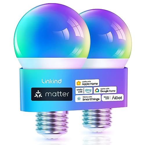 Linkind Matter WiFi Smart Light Bulbs
