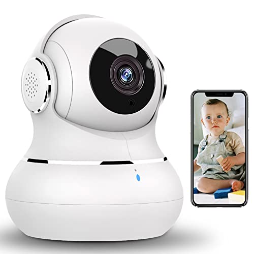 litokam Indoor Security Camera, 360 Pan/Tilt Home Security Camera with Motion Detection, 1080P Pet Camera with Phone App, Baby Monitor with Night Version, WiFi Camera-Two Way Audio, Work with Alexa