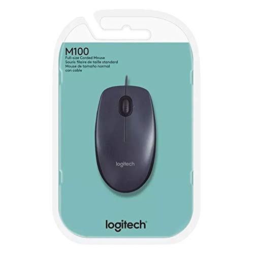 Logitech (910-001601-8) 8-Pack M100 Ambidextrous USB Optical Scroll Wheel Mouse - PC / Mac