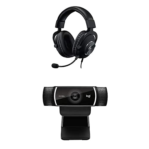 Logitech G Pro X Gaming Headset and C922x Pro Stream Webcam