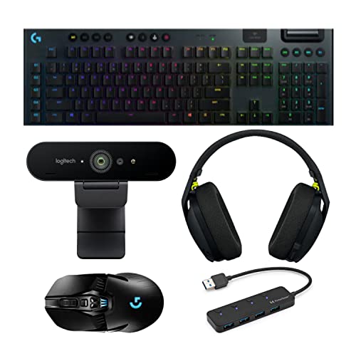 Logitech G915 Lightspeed Wireless RGB Mechanical Gaming Keyboard Bundle