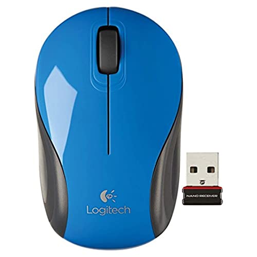 Logitech M187 Mini Wireless Mouse - Blue