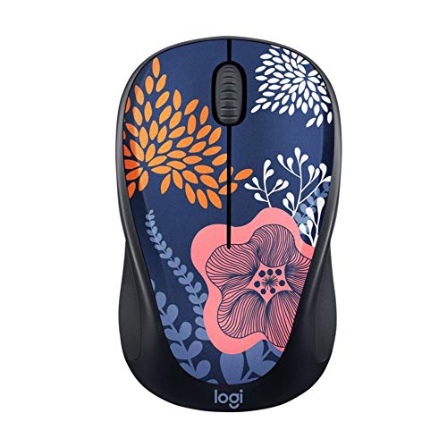 Logitech M325c Wireless Mouse with Forest Floral Design
