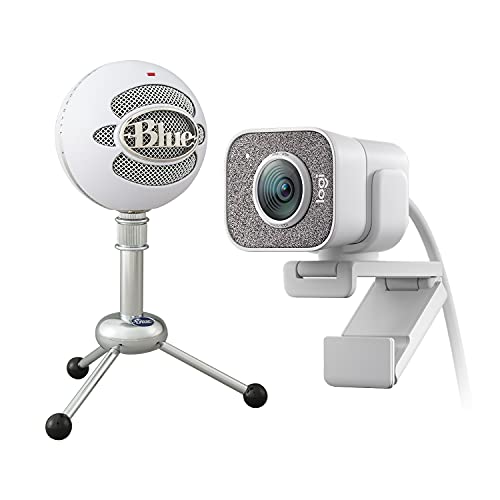 Logitech StreamCam Premium Webcam with Blue Snowball Microphone