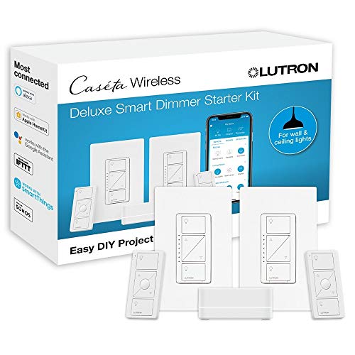 Lutron Caseta Dimmer Switch Kit with Smart Hub