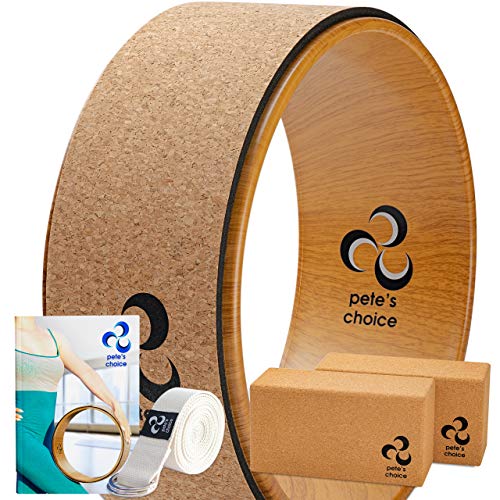Luxury Cork Yoga Wheel and Blocks Set