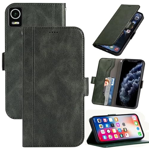 Luxury Leather Magnetic Wallet Case for Cricket Debut Smart