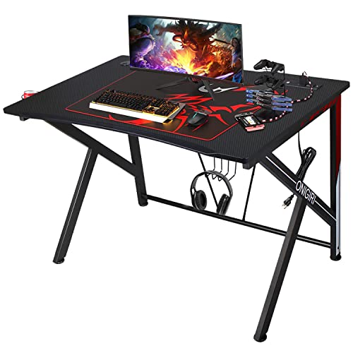 LYNSLIM Gaming Desk with Power Outlets
