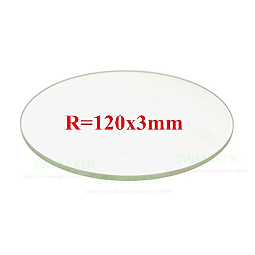 Lysee 3D Printer Parts - Round 120x3mm Borosilicate Glass Build Plate