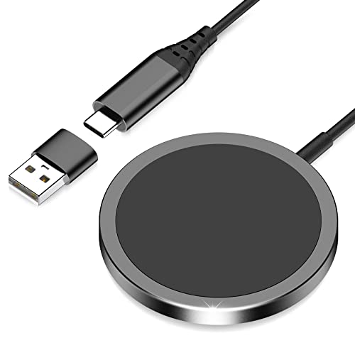 Magnetic Wireless Charger Compatible with MagSafe Charger, iPhone Mag Safe Charger for iPhone 14/14 Pro/14 Plus/14 Pro Max/13/13 Pro/13 Pro Max/13 Mini/12, Wireless Charging Pad for AirPods 3/2/Pro