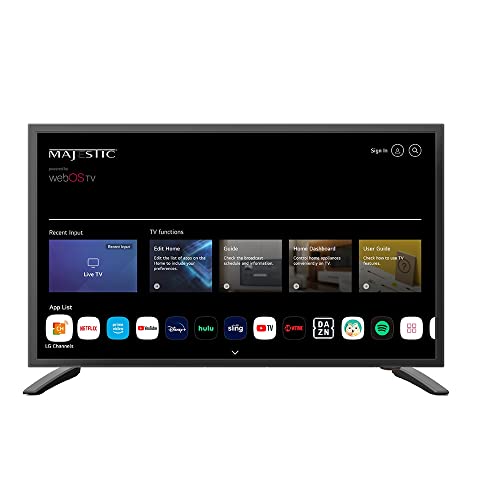 Majestic 19" 12V Smart LED TV WebOS, Mirror Cast & Bluetooth - North America Only