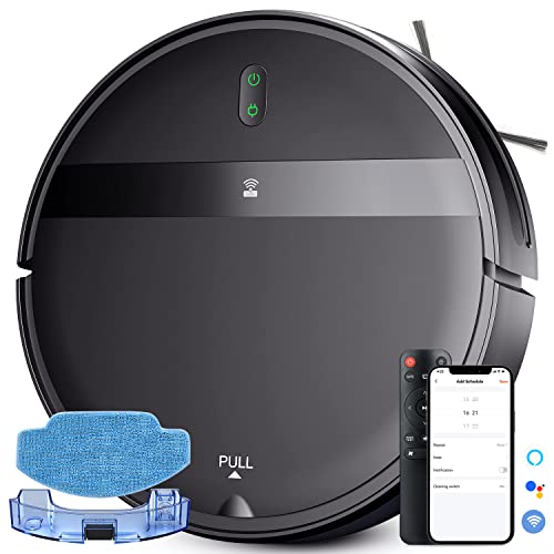 MANVINS 2 in 1 Robot Vacuum Cleaner with Tangle-Free Cyclone Suction