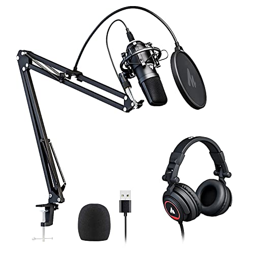MAONO Studio Microphone and Headphone Set