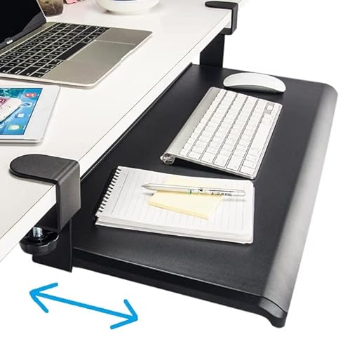 Max Smart Clamp On Keyboard Tray Under Desk