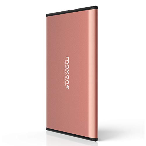 Maxone 250GB Ultra Slim Portable External HDD USB 3.0 - Rose Pink
