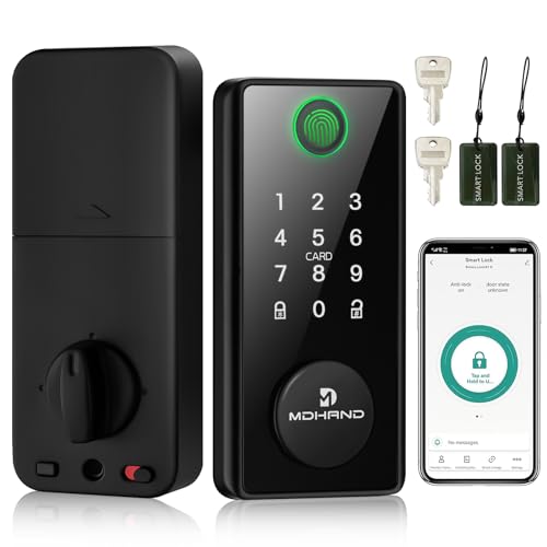 MDHAND Smart Door Lock with Fingerprint Recognition and Bluetooth Control