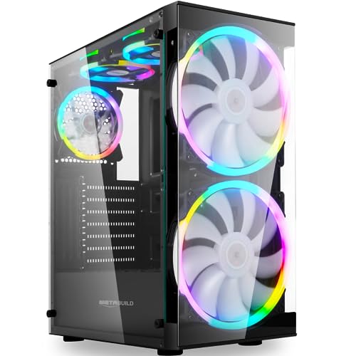 METABUILD ATX PC Case with RGB Fans