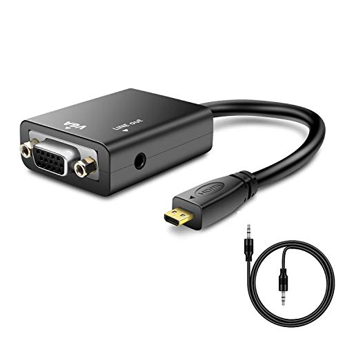 Micro HDMI to VGA Converter with Audio Jack