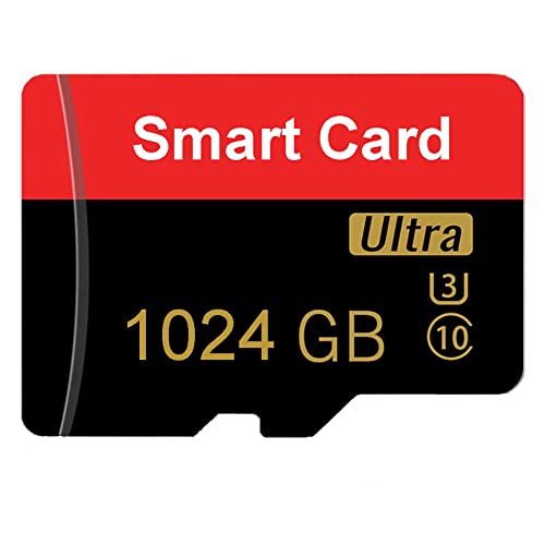 Micro SD Card 1TB Memory Card 1024GB TF Card with Adapter Class 10 High Speed Micro Card for Android Phones/PC/Computer/Camera