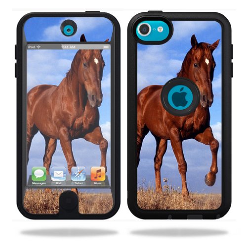 MightySkins Skin Compatible with OtterBox Defender Apple iPod Touch 5G 5th Generation Case Horse