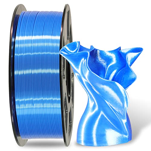 MIKA3D Silk Sapphire Blue Shiny PLA 3D Printing Filament
