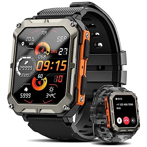 Military Smart Watch for Men with Calling Function
